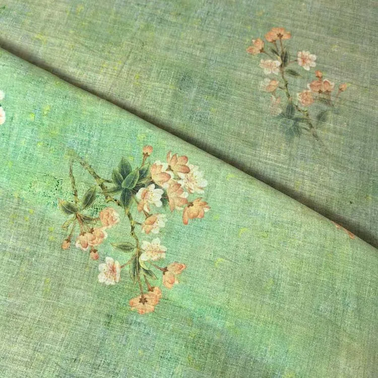 

Breathable Ramie Fabric, Oil Painting Style Digital Print, Natural Fiber for DIY Summer Dresses, Tops, Pants, Sewing Craft 2026