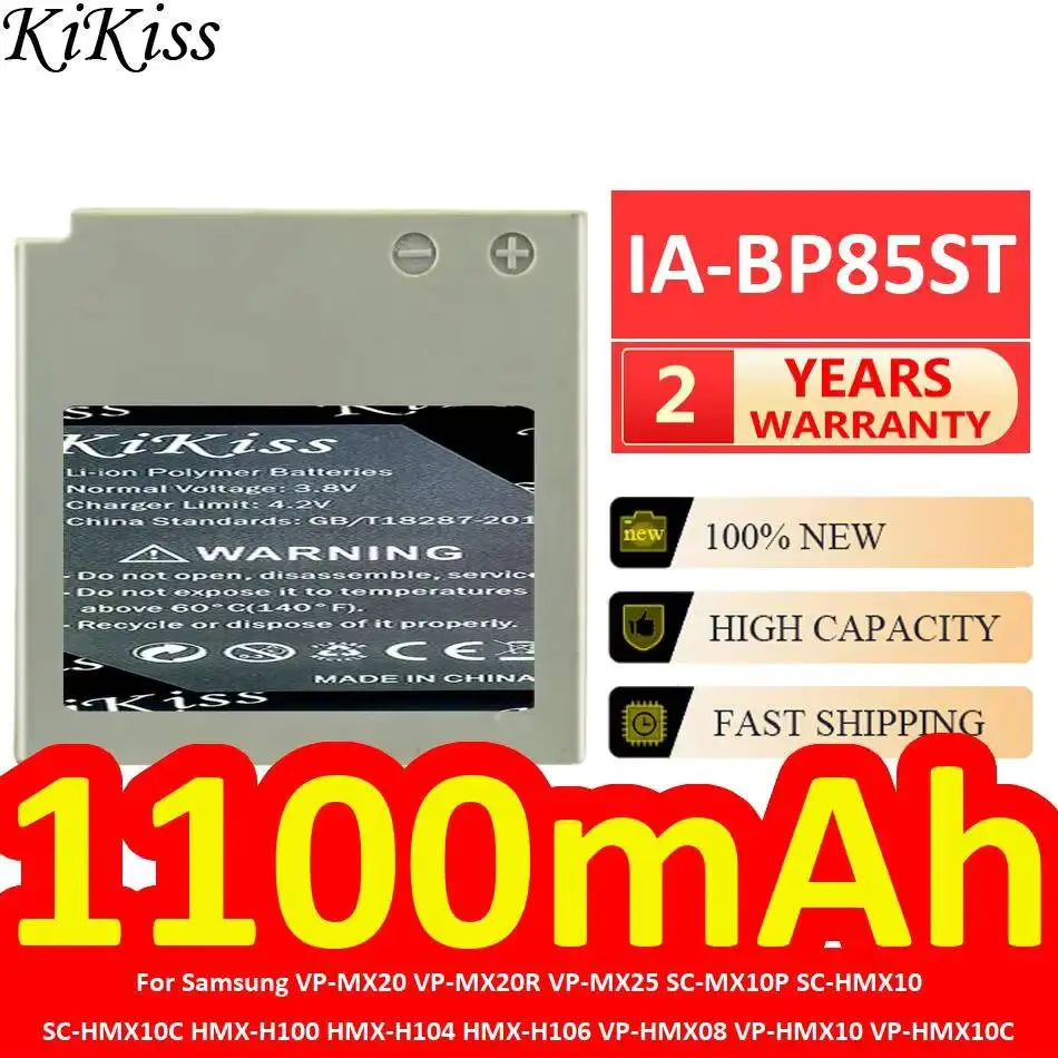Battery IA-BP85ST For Samsung VP-MX20 VP-MX20R VP-MX25 SC-MX10P SC-HMX10 SC-HMX10C Hmx-H100 Hmx-H106 VP-HMX08 VP-HMX10 VP-HMX10C