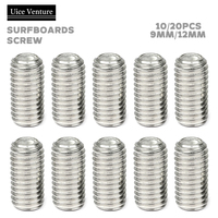 10pcs/20pcs Surfboard Grub Screws 9/12mm Fin Plug Screws Stainless Steel Surfboard Fin Screws For Surfs SUP Board Long Board