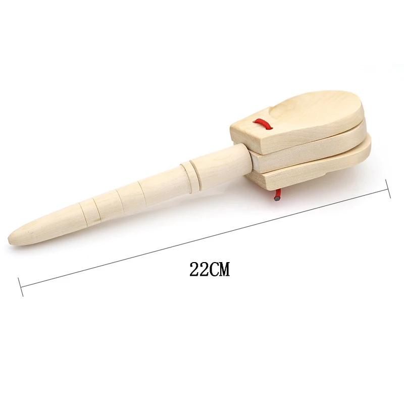 Hölzerne Kastagnettenklöppel, pädagogisches Rhythmus-Spielzeug, Musikinstrument, Geschenke für Kinder, Jungen, Mädchen, Geburtstag, Weihnachten, Partygeschenke
