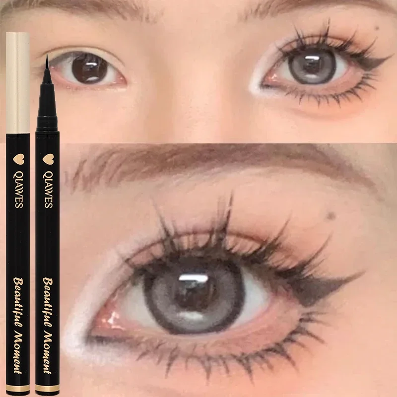 1pcs Ultradunne Liggende Zijderups Eyeliner Potlood Sneldrogend Niet Bloom Natuurlijke Eyeliner Vloeibaar Potlood Ogen Make-Up Cosmetica gereedschap