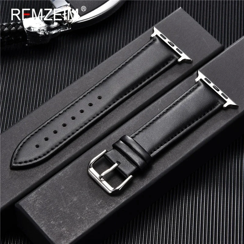 Genuine Leather Watchband 38 40 41mm for iwatch 9 8 Ultra 7 6 5 4 3 SE Replace Wrist Strap 42 44 45 49mm for Apple Watch