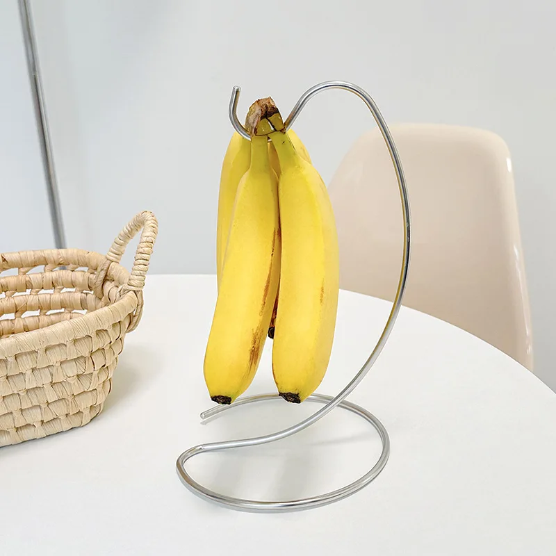 Bananenhalter-Ständer Hält Bananen Frisch Moderner Aufhänger Baumständer-Haken für Küchenarbeitsplatte Niedliches Küchen-Gadget – Detail 4