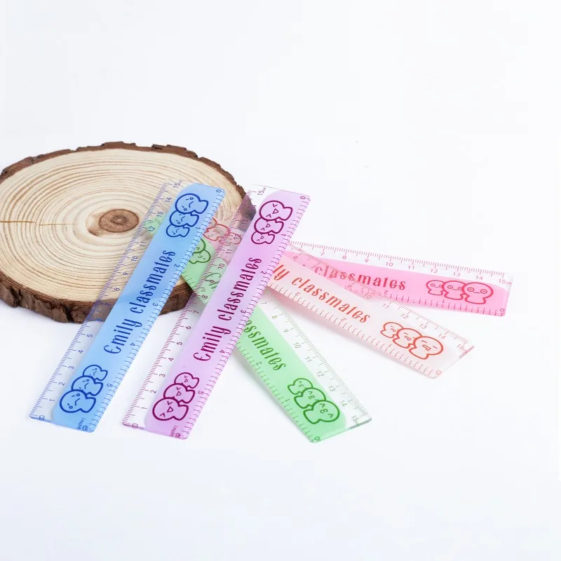 1Pc Cute and Simple 15cm Acrylic Ruler, Measuring Tool, Student Learning Stationery, Perfect Gift