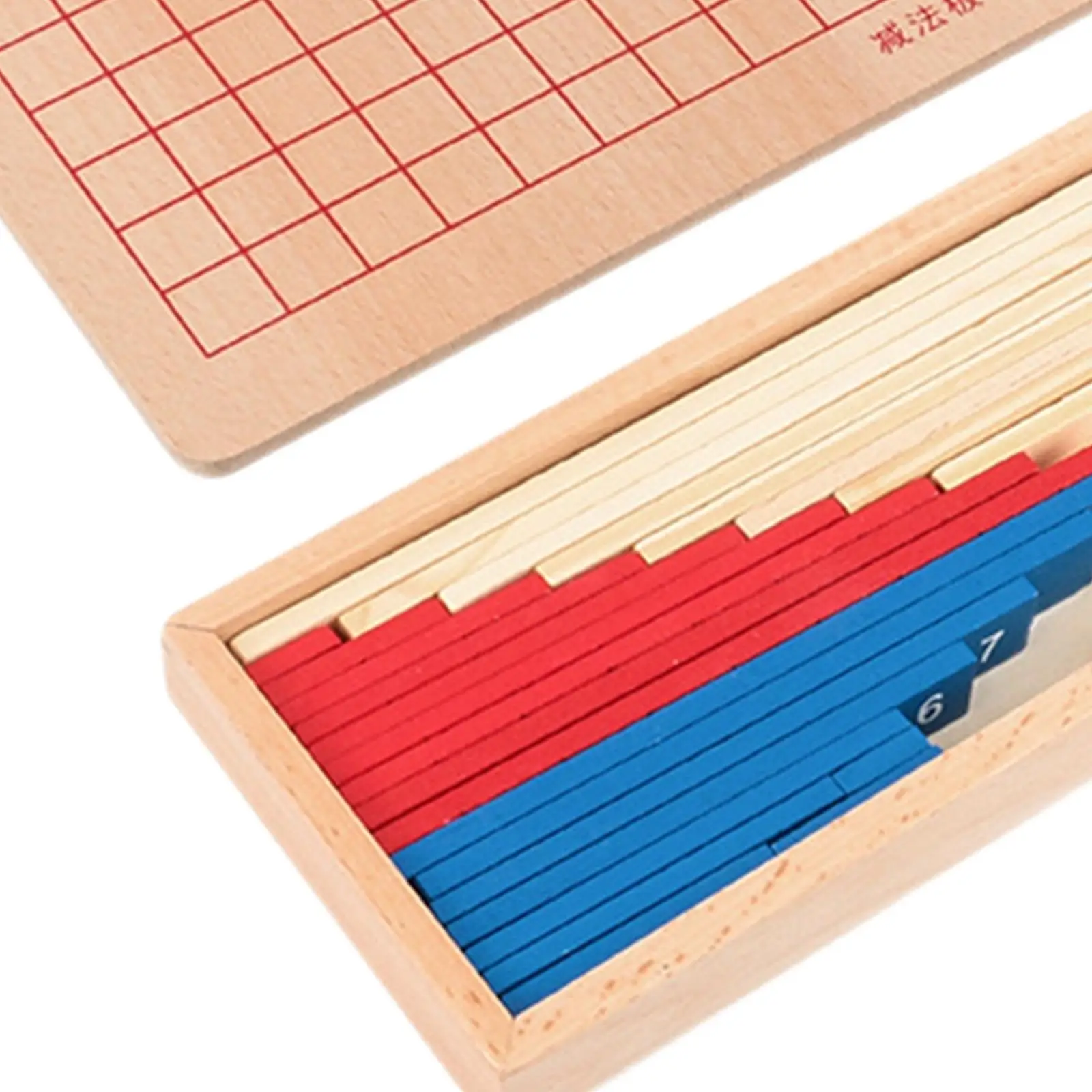 

Montessori Math Toys Material Toddlers Wooden Calculation Learning Number Board for Kids Educational