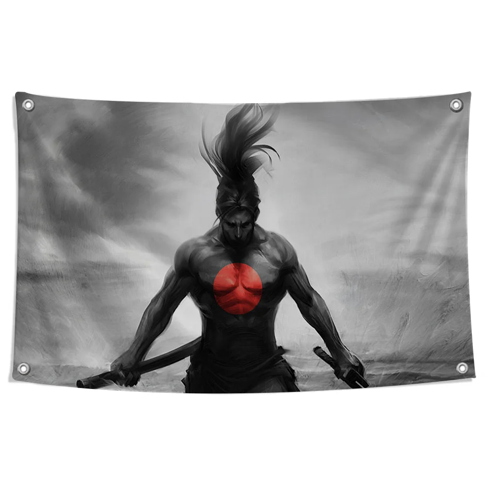 

Japanese Samurai Flag Home Decor Tapestry Flag to Hang Cartoon Garden Personalized Items Flags for Bedrooms Decoration