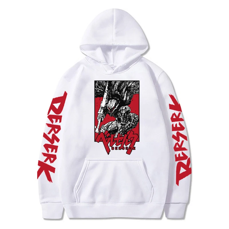 New in hoodies & sweatshirts Poster Printed Pullover Hoodies Women Men Hooded Fashion Casual HipHop Harajuku Berserk Sweatshirts