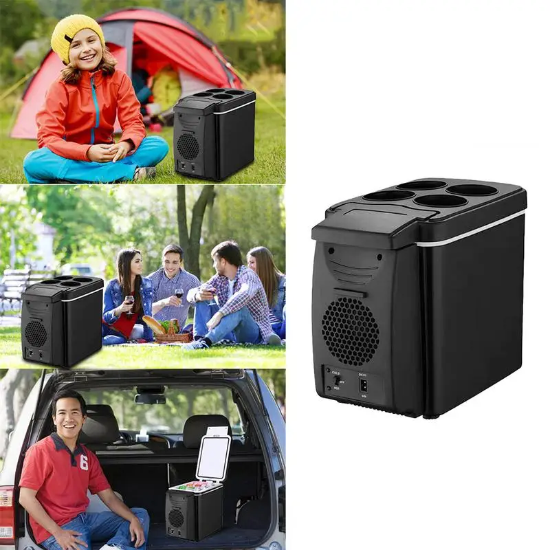 Car Refrigerator 12V 6L Fast Cooling Thermoelectric Car Cooler for Beer Mini Car Freezer Cooler  Warmer Electric Fridge Portable