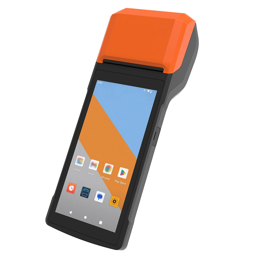 5.5 بوصة أندرويد 13 المساعد الشخصي الرقمي POS محطة مع طابعة الإيصالات ماسح الباركود اللاسلكي 4000mAh بطارية يده الكمبيوتر المحمول #4