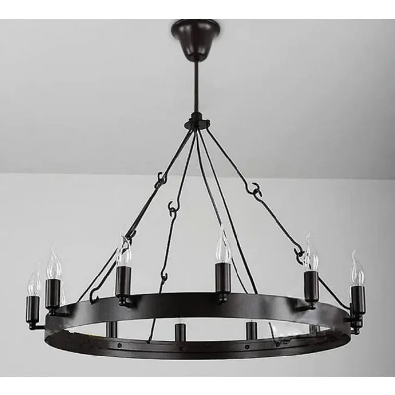 American Iron Art Loft Restaurant Hotel Engineering Light Cafe Living Room Creative Retro Industrial