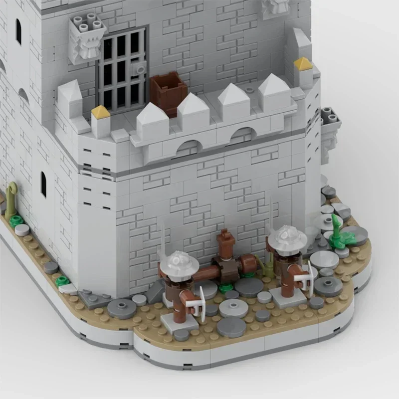 Fortezza militare Modello Moc Mattoni da costruzione Castello medievale Barraks Tecnologia Blocchi modulari Regalo Giocattolo di Natale Set fai da te Assemblaggio