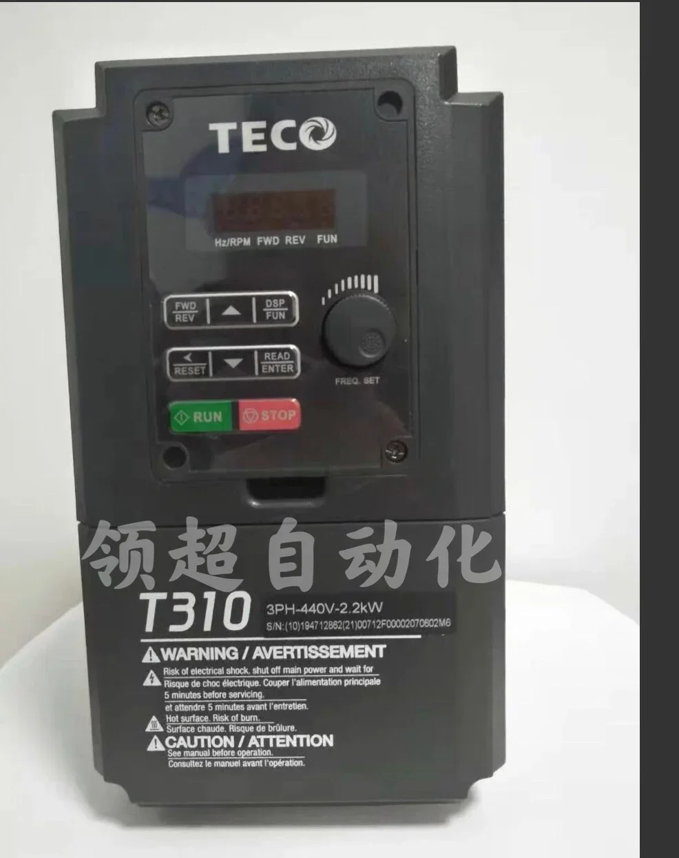 2026.4TECO Dongyuan Taian Inverter T310-4003-H3C Governor 2.2kw Three-phase 380v Is Guaranteed For One Year.
