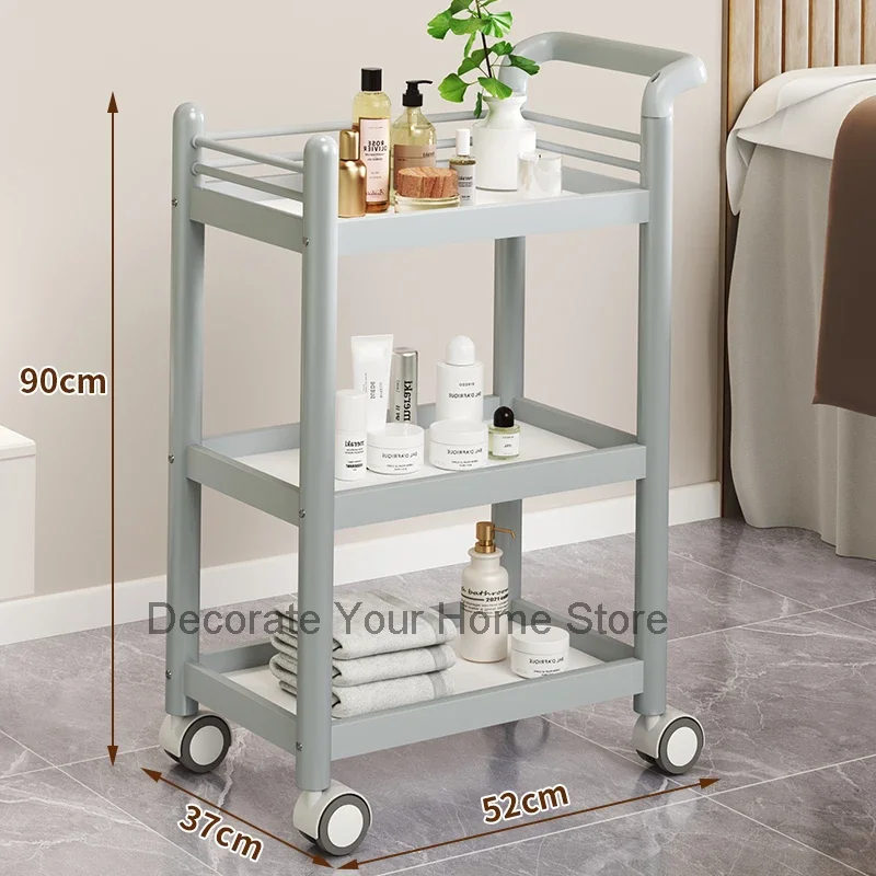 

Makeup Rolling Salon Trolley Cosmetic Cart Hair Tool Salon Trolley Medical Drawers Carrito Auxiliar Salon Furniture BL50SF