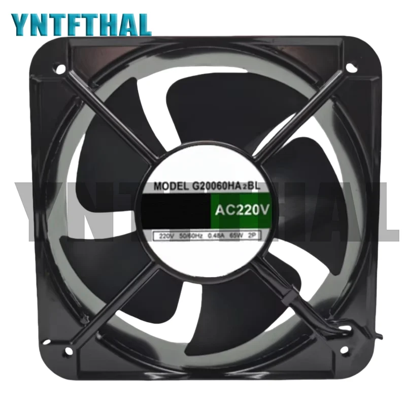 

G20060HA2BL Well Tested 200 * 200 * 60MM Square Cooler 220V 65W 0.48A 2Wires Fan