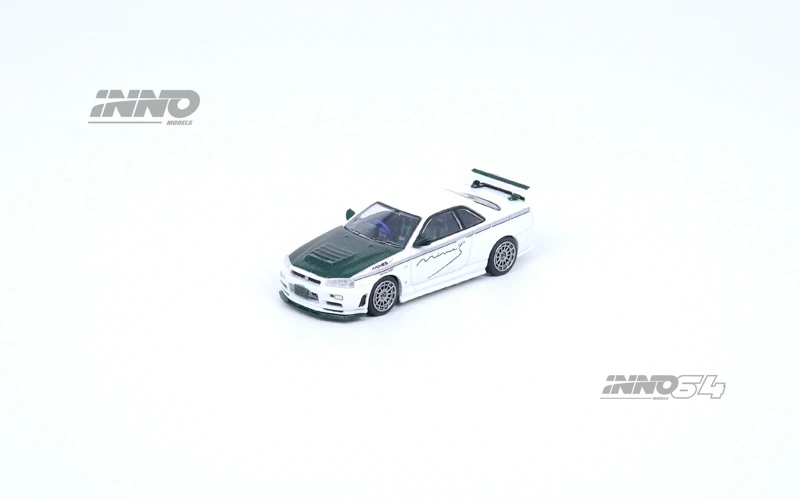 INNO 1:64 Nissan SKYLINE GTR R34 NISMO R-TUNE MINES alloy car model