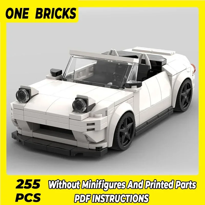 Técnico moc tijolos cidade carro modelo velocidade supercar MX-5 blocos de construção modulares presentes brinquedos para crianças conjuntos diy montagem