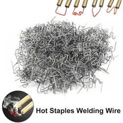 500Pcs 0.6/0.8mm S Wave Staples For Car Bumper Bodywork Plastic Stapler Repair Kit Pre-cut Wave Staples Soldering Tools