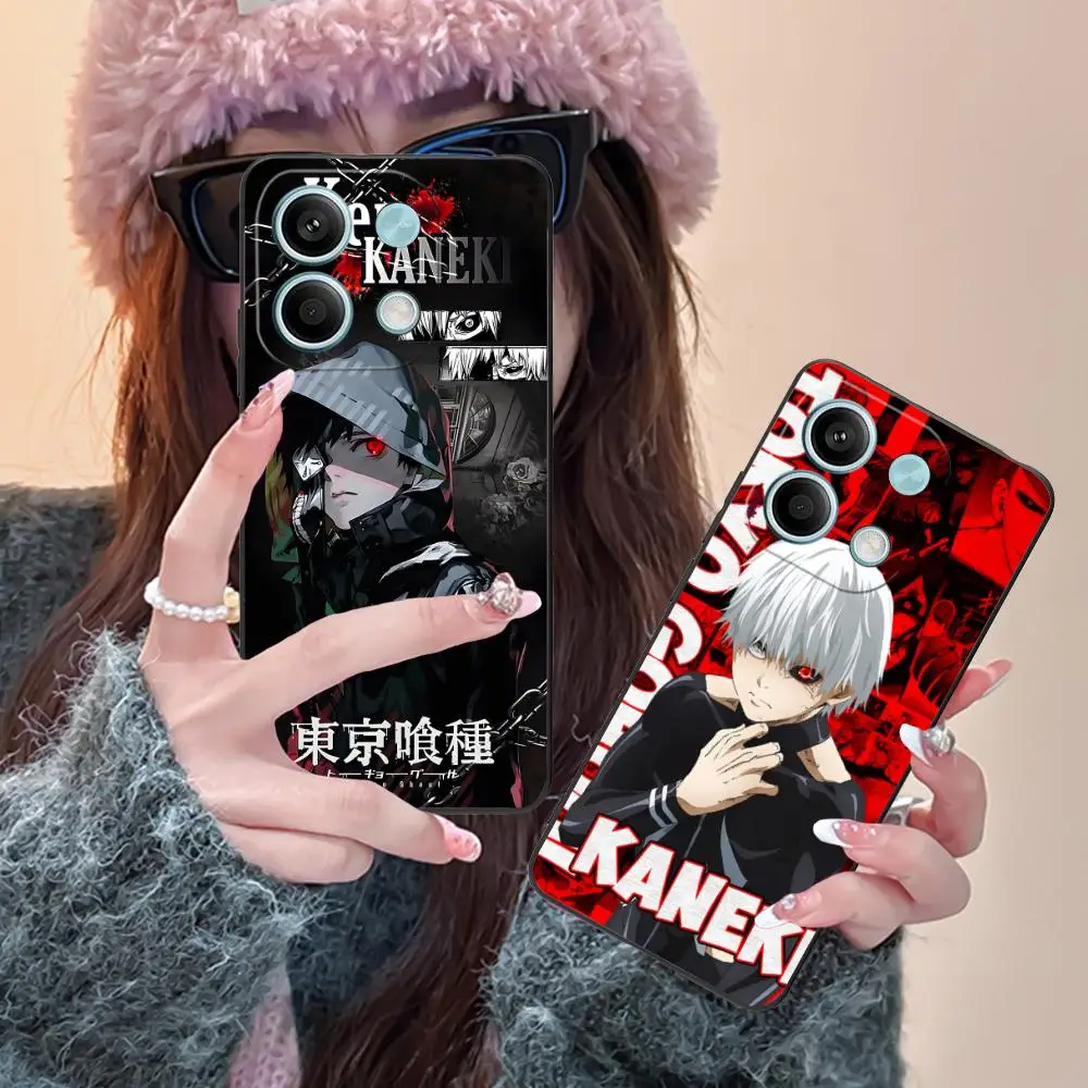 Funda de teléfono Tokyo Ghoul Ken Kaneki para Xiaomi Redmi Note 14 13 12 11 S Pro Plus 4G 5G, funda con impresión en Color, bonito lujo