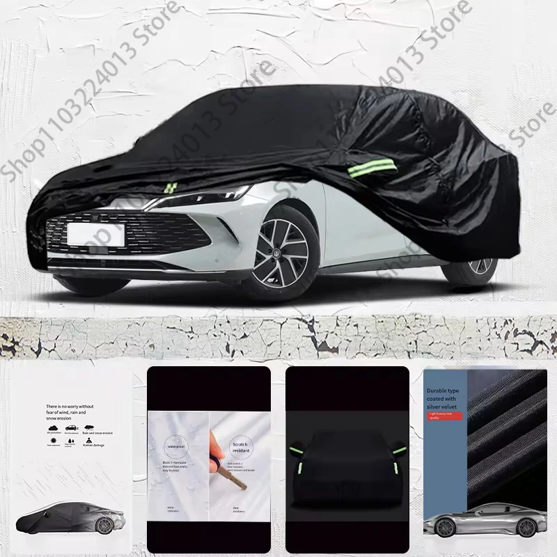 

For BYD QING L Auto Anti snow Anti dust Anti uv Anti Frost Anti peeling paint And Anti Rainwater car cover Car cover black