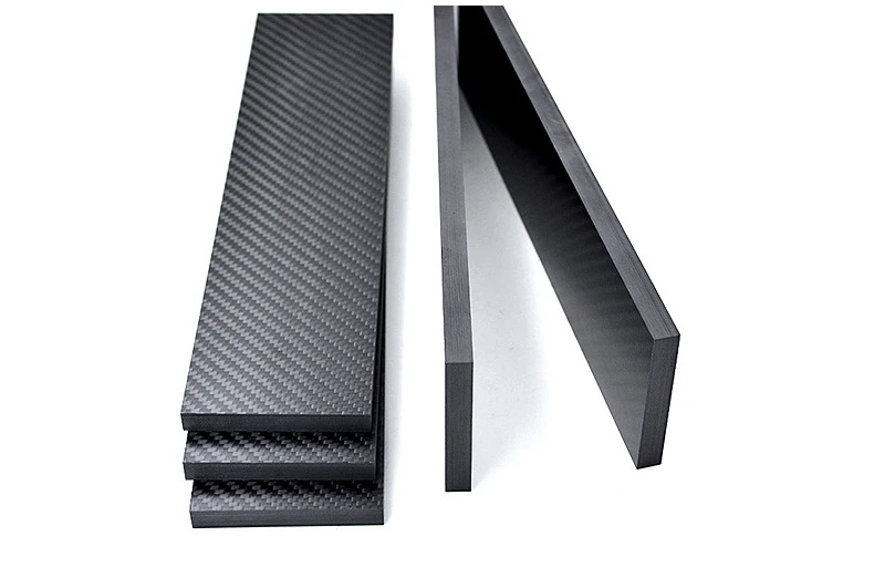 1pcs 3K Carbon Fibre Sheet High Strength Carbon Fibre Sheet Carbon Fibre Long Strip Thickness 0.2-6mm Length 350mm-580mm