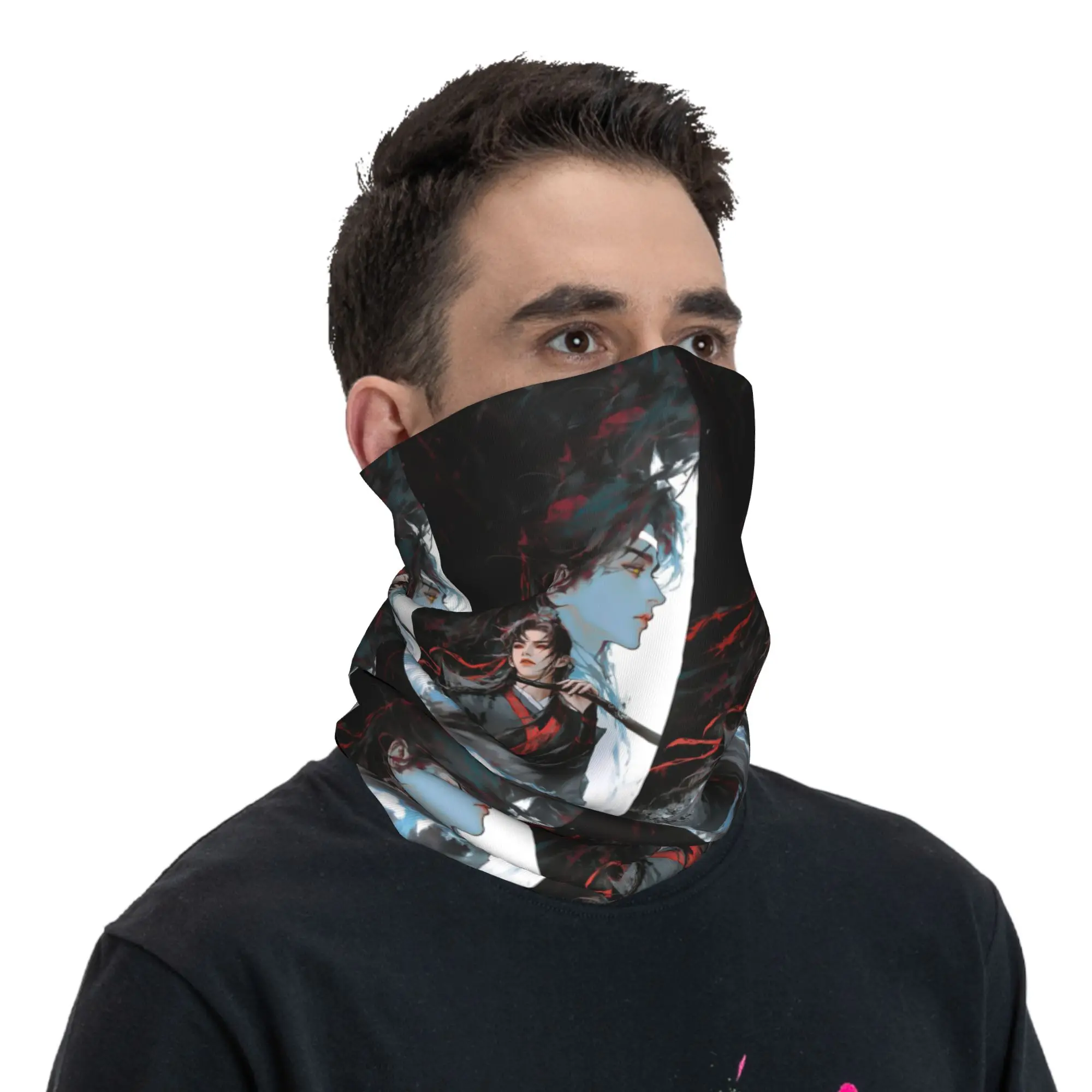 

The Untamed WangXian Bunny Mo Dao Zu Shi Bandana Neck Cover Printed Wrap Mask Scarf Headband Cycling For Men Women All Season