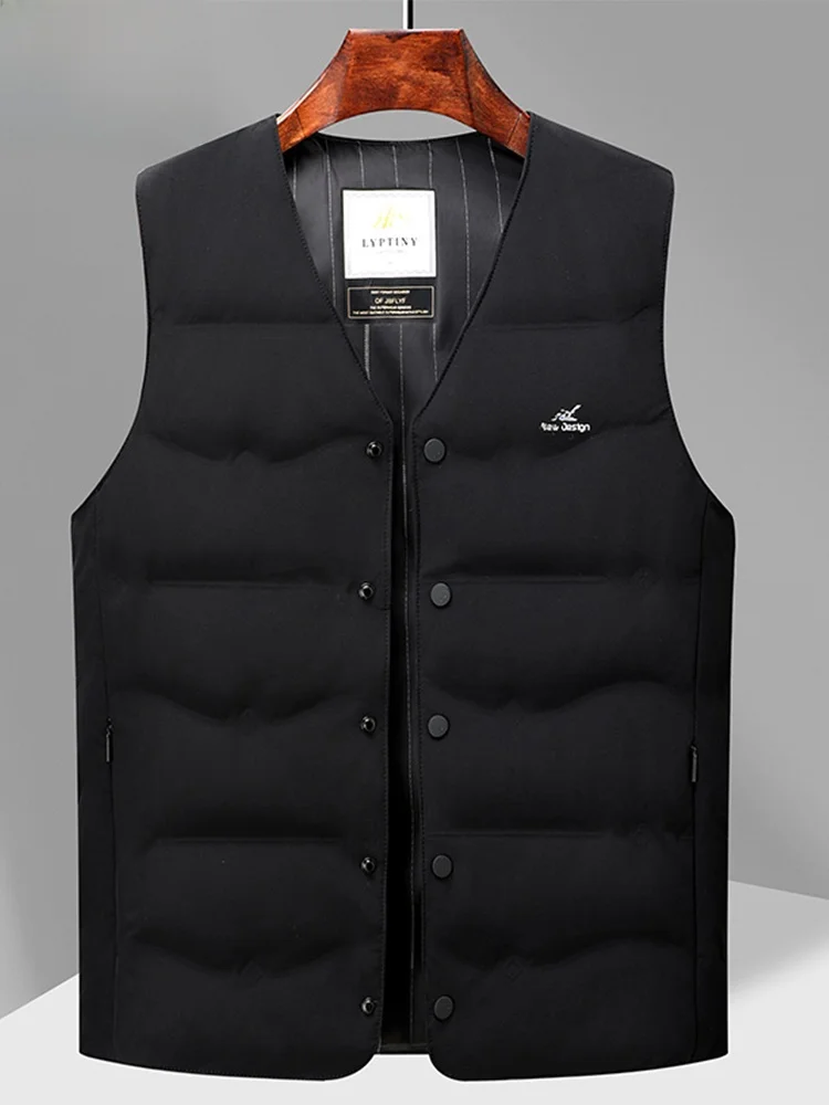 

Жилет TUCANO из 90% белого пуха, ткань Milk Silk, модный городской стиль, теплый, защита от холода, для мужчин среднего возраста