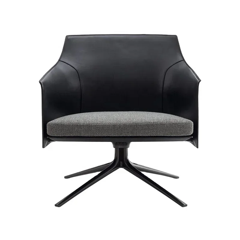 

z classic luxury home furniture saddle leather lounge chairs modern leisure black arm chair living room