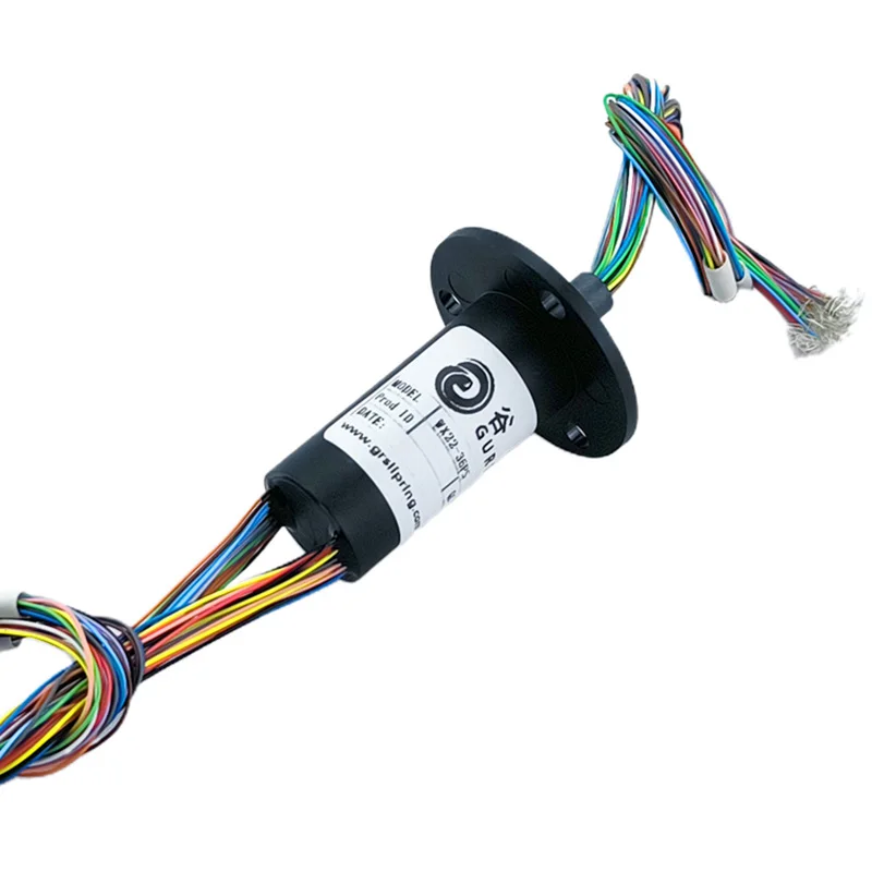 OD 22mm 36-way 2A micro slip ring 360 degree rotating collector ring cap-shaped slip ring