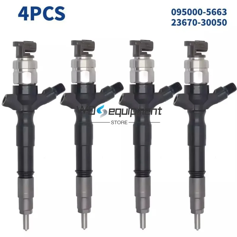 

4 шт. форсунка дизельного топлива 23670-30050 0950005880 Для Toyota Hiace 1KD/2KD Common Rail двигателя 095000 -5880