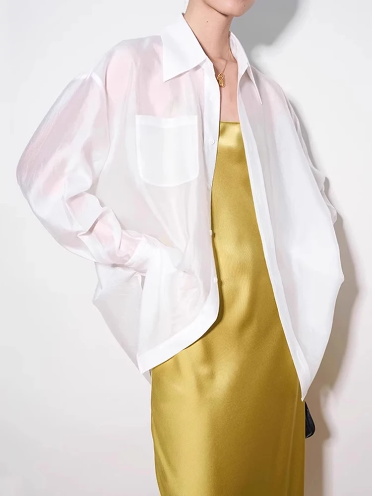 

Light een Thin Sun Protection irt Women Summer Loose Lazy Sle Long Sve Chiffon Open Cardigan Trendy Top Korean Sle