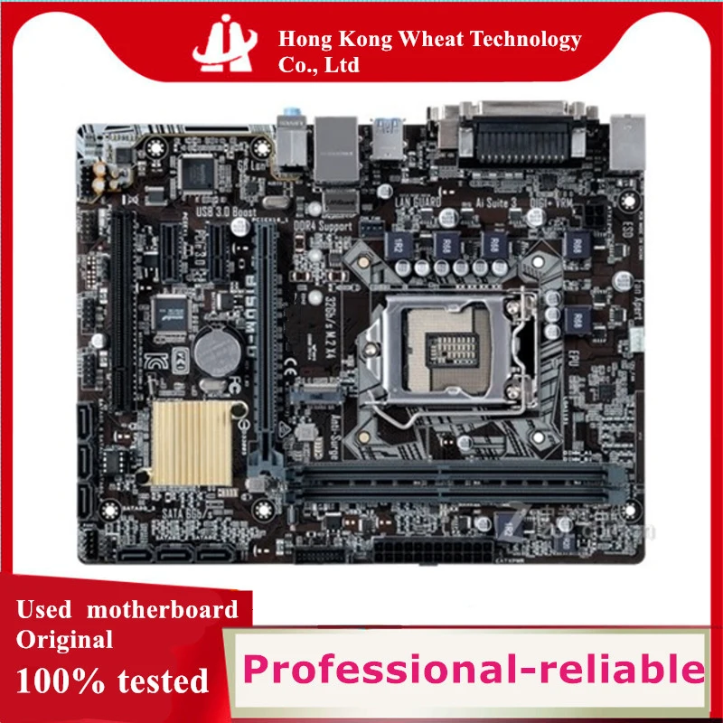 For Intel B150 B150M-D motherboard Used original LGA 1151 LGA1151 DDR4 32GB USB2.0 USB3.0 SATA3 Desktop Mainboard