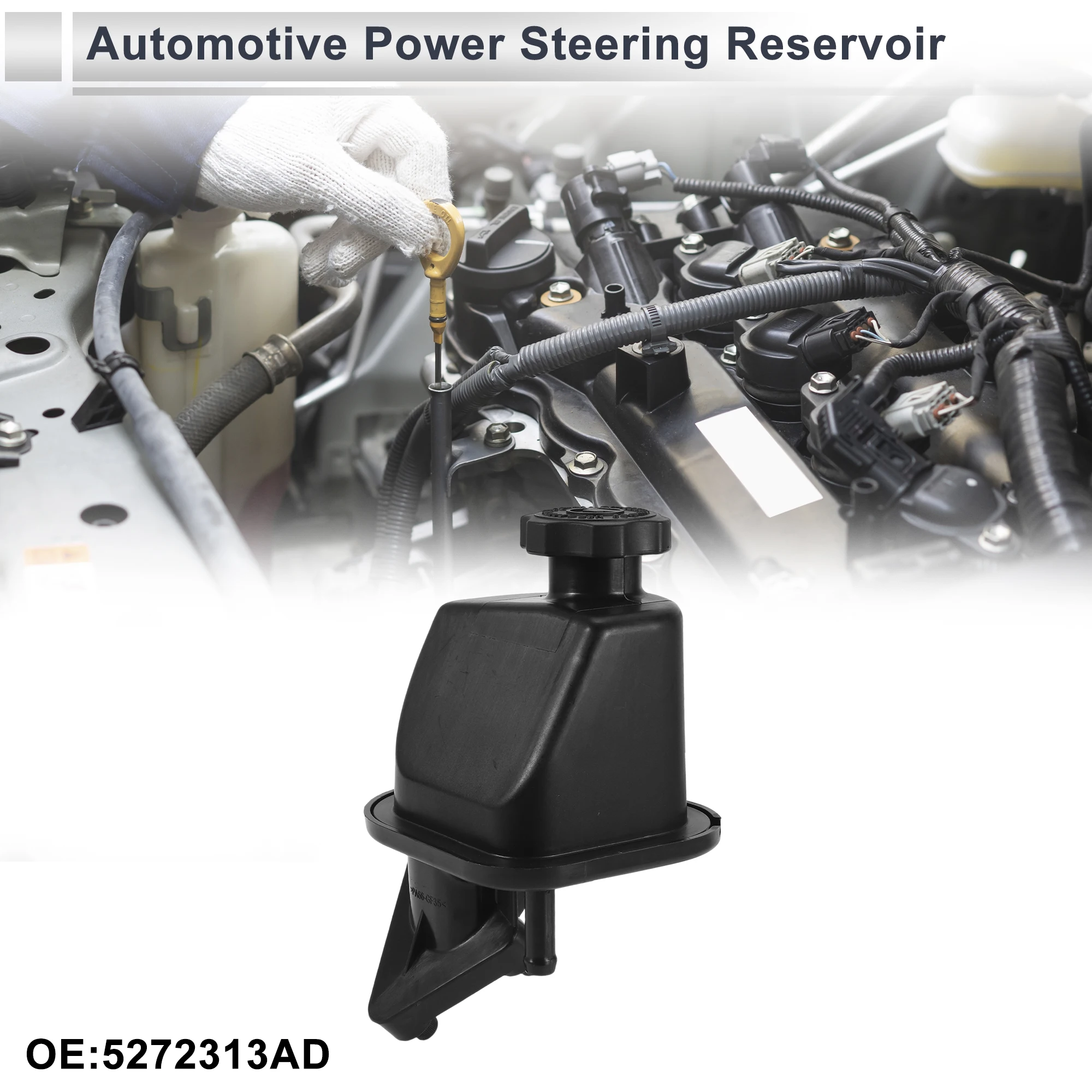 

UXCELL Power Steering Reservoir for Chrysler Pt Cruiser 2003 2004 2005 2006 2007 2008 2009 No.5272313AD