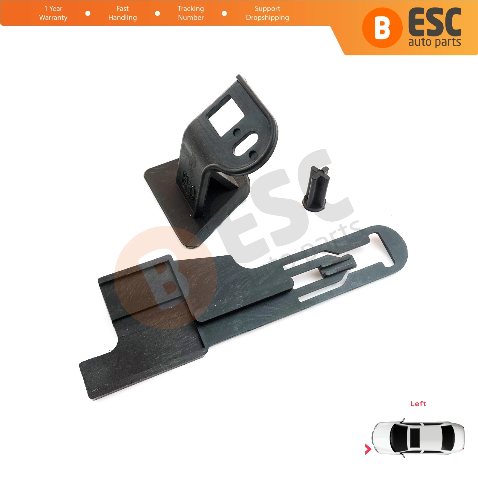 EHL16 Headlight Headlamp Housing Repair Mount Holder Bracket Tab Clips Kit Left for Renault Fluence L3 L30 2009-2020 260607771R