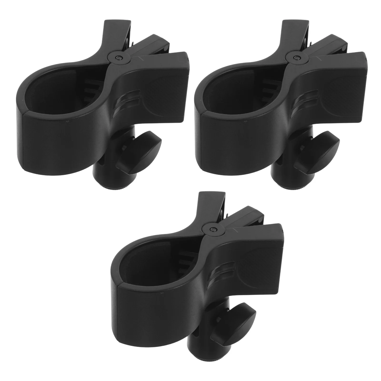 

3Pcs Universal Microphone Clip Adjustable Desktop Mic Holder Shock Absorption Mount Clip for Studio Podcast Recording
