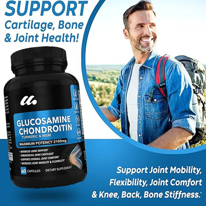 Glucosamine Chondroitin Joint Health Supplement Knee Bone and Joint Joint Support Supplement Advanced Glucosamine Capsules