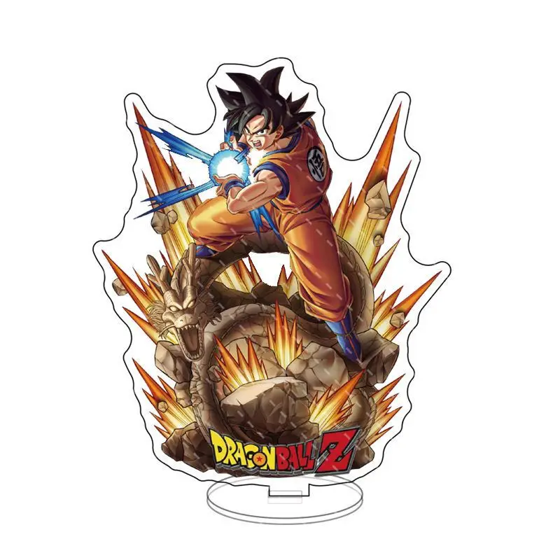 Neue Dragon Ball Son Goku Kakarotte Kreative personalisierte Acryl Anime Peripherie Ornamente Einfacher und exquisiter Stehtisch
