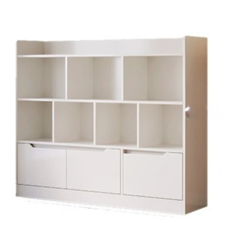 

Household multi-grid storage and finishing cabinet, living room against the wall display cabinet, simple bookshelf