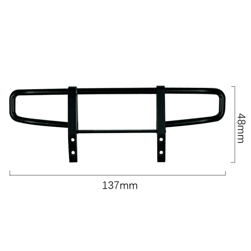 LD-P06 paraurti anteriore in metallo per LDRC LD-P06 LD P06 Unimog 1/12 RC Truck Car upgrade accessori per parti, nero