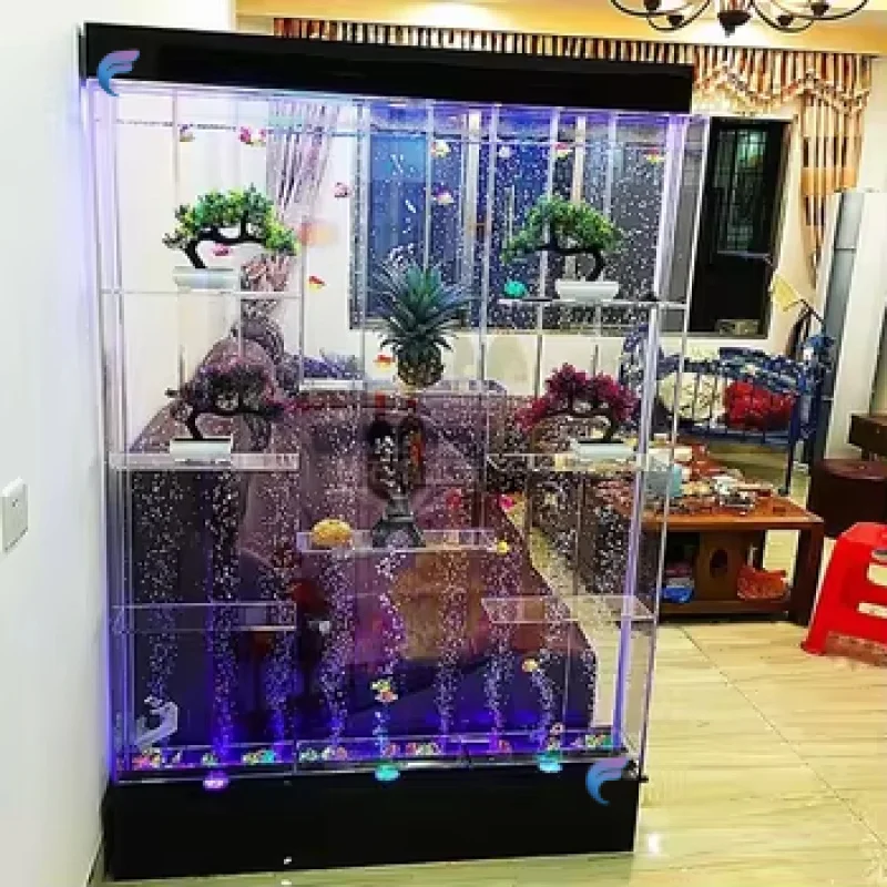 custom.Modern Decoration  Bubble Shelves with Changing LED Light