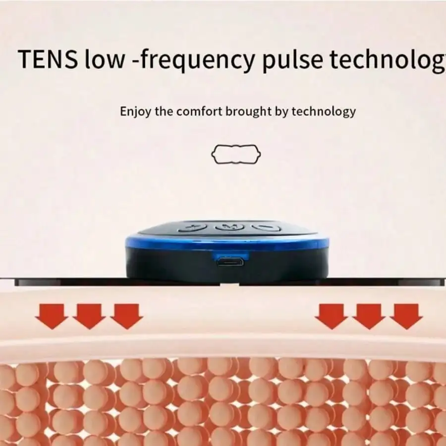 EMS Neck Massager Mini Neck Back Patch Stimulator Massager Pad Portable Gel Pad Sticker Ultra-Thin