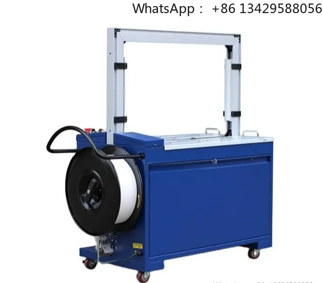Automatic Carton Box Tying Machines Books Egg Tray Automatic Strapping Machine with CE Arch Type