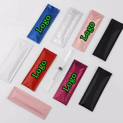 厚手のアルミホイルバッグ,フラットニードル,アイライナー,ネイルブラシ,コーヒーパウダー,スパイスシャンプー,長いプレート,100個