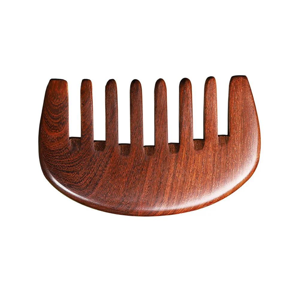 Comb for Curly Hair Comfortable Wooden Portable Massage Natural Wide Tooth