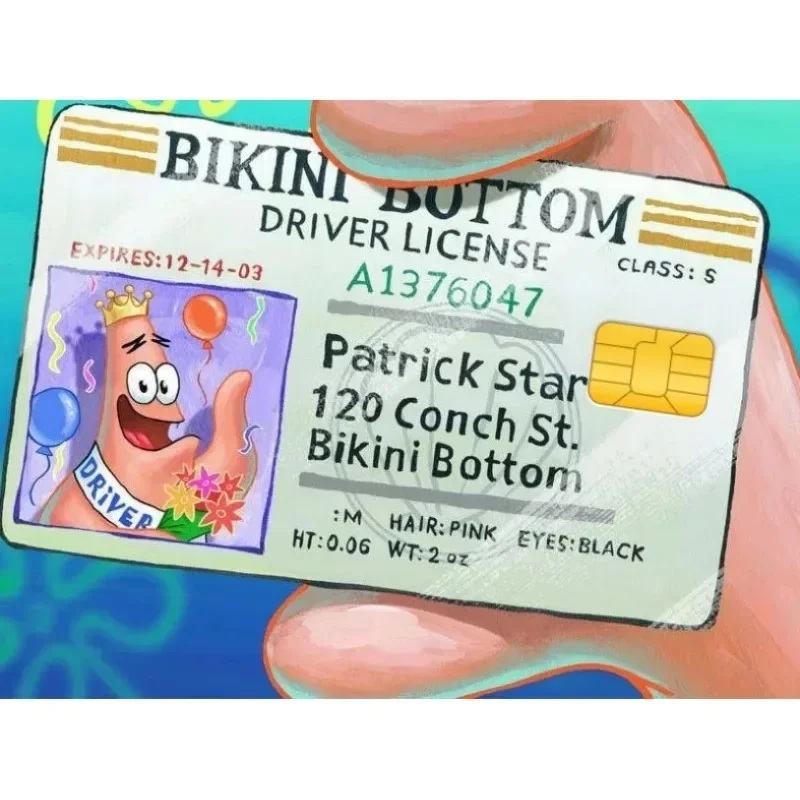 Cute Kawaii Sponges bobs Credit Card Stickers Public Transportation Cards Bank Card Decorations Scratch Children Toys Cover Gift image 2