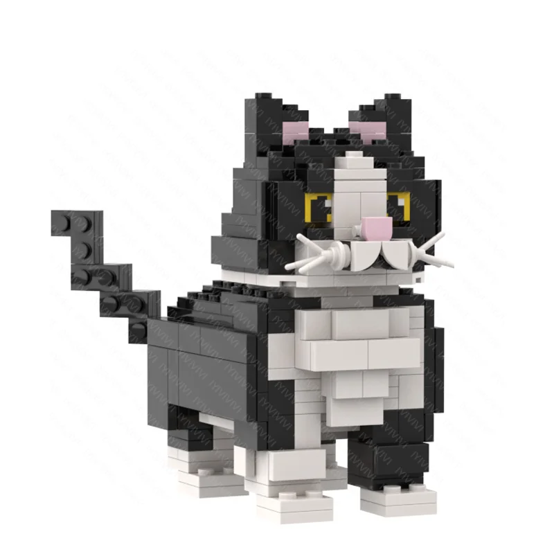 Cute Cat Shaped Home Decor Building Block for Cat Lovers Show Your Affection And Love for Companion Animals Ideal Gift