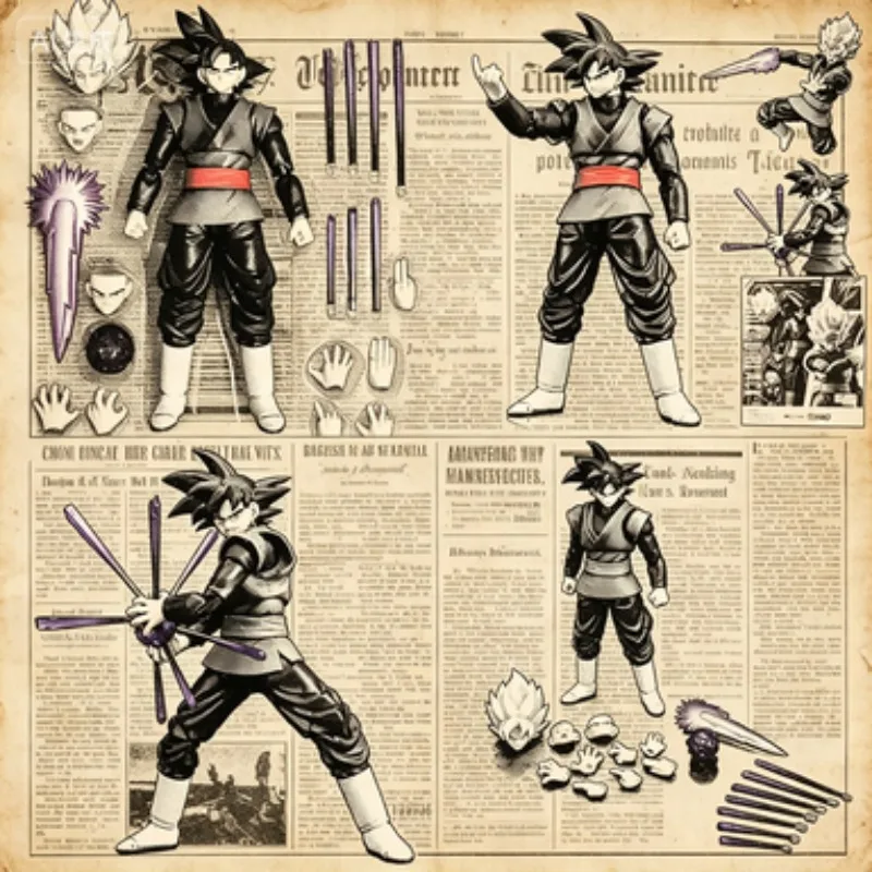 

Special Offer 14cm Anime Dragon Ball Black Goku Zamasu Action Figure Super Saiyan Movie Version DBZ Model with Multiple