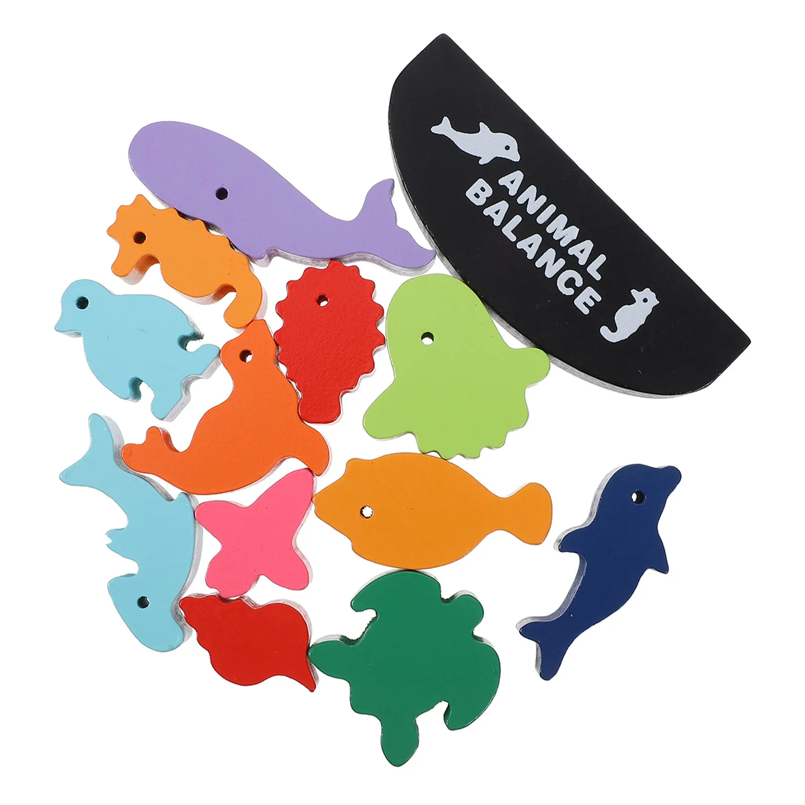 

Набор деревянных блоков: креативная морская головоломка, развивающая игрушка для детей, красочная, для раннего обучения и тренировки, веселая