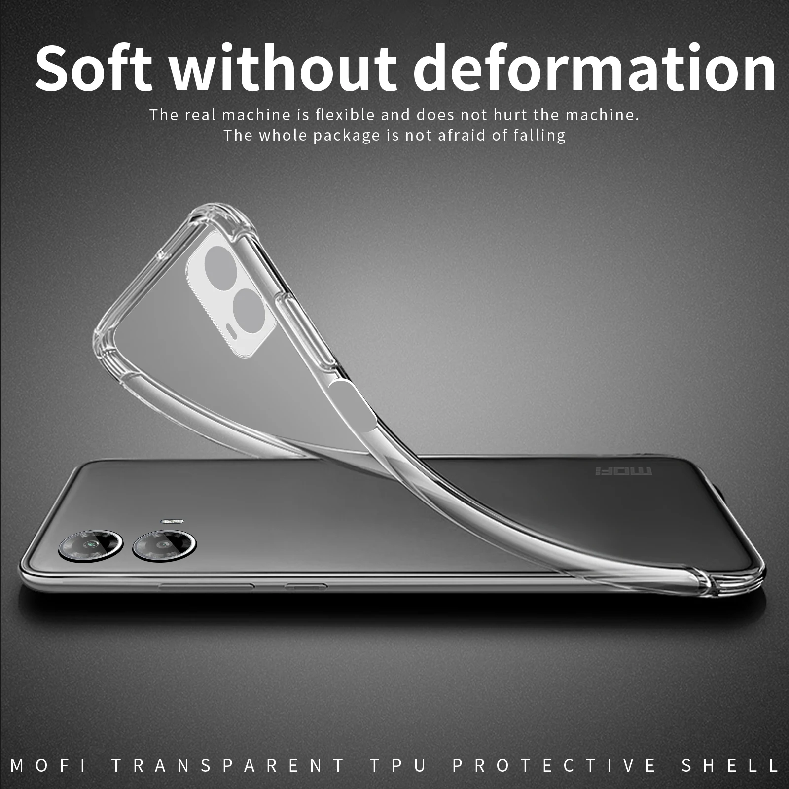 For Motorola Moto G34 5G Case MOFi Ultra Thin Soft TPU Clear Back Cover Phone Cases For Motorola Moto G34 image 2