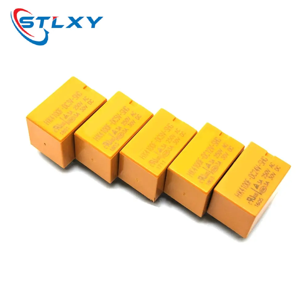 5PCS Relay HK4100F-DC12V-SHG HK4100F-DC5V-SHG 6 pin 3A 3V / 5V / 9V / 12V / 24V HK4100F-DC24V-SHG HK4100F-DC3V-SHG JAVINO