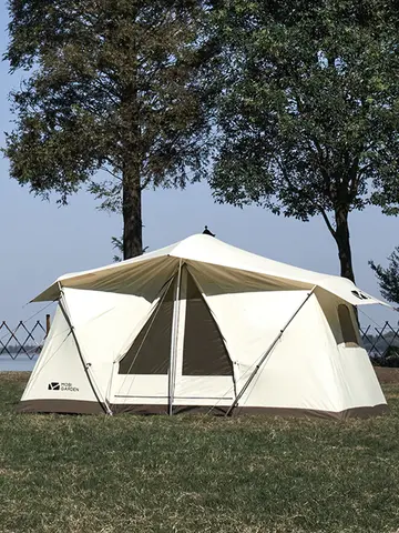 Mobi Garden Camping Era205 Cotton Tent Glamping Wide Space Double Cloth Membrane Waterproof Car Sunscreen Three-seater